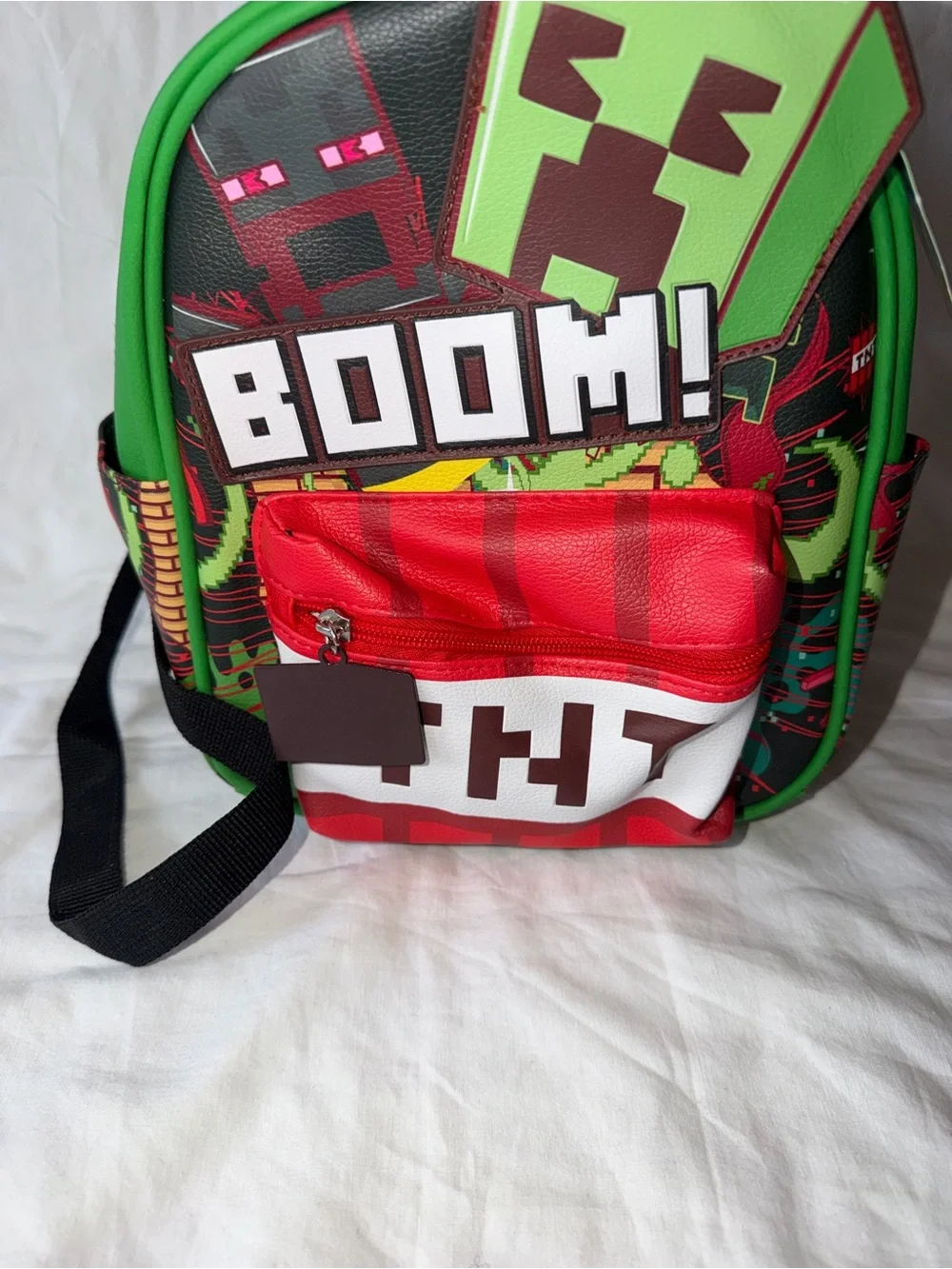 Green & Red 'BOOM!' Kids Backpack - Unbranded